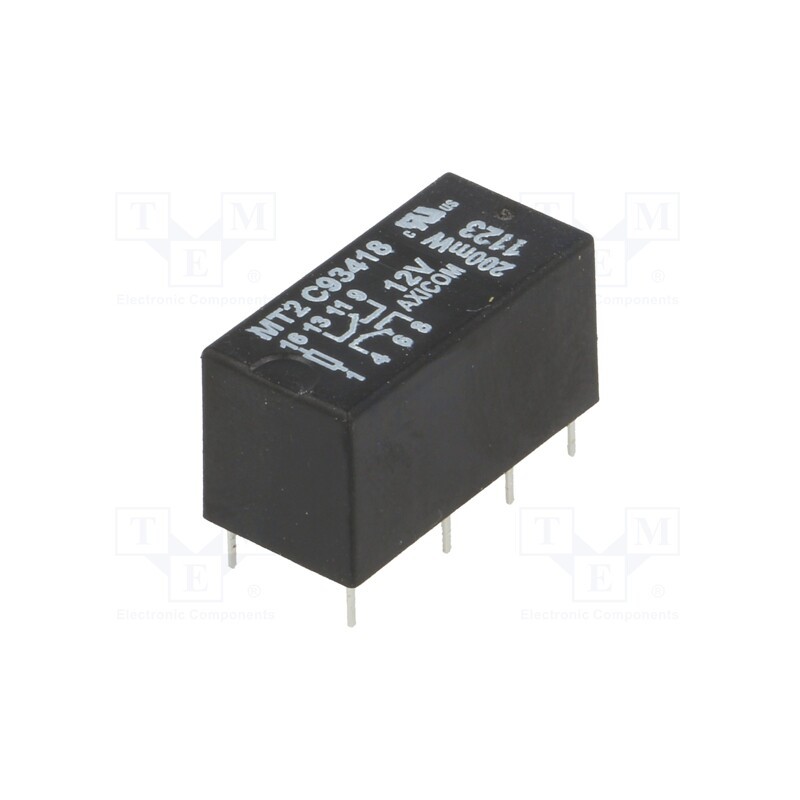 1 pcs x TE Connectivity - 3-1462000-7 - Relay: electromagnetic, DPDT, Ucoil: 12VDC, max.250VAC, max.220VDC