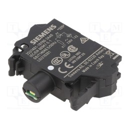 1 pcs x SIEMENS - 3SU1401-1BF60-3AA0 - Illuminating unit, 22mm, 3SU1.5, -25÷70°C, Illumin: LED, front