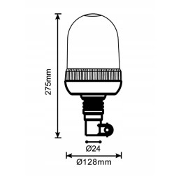 Rooster flexible warning lamp flex h1 snail