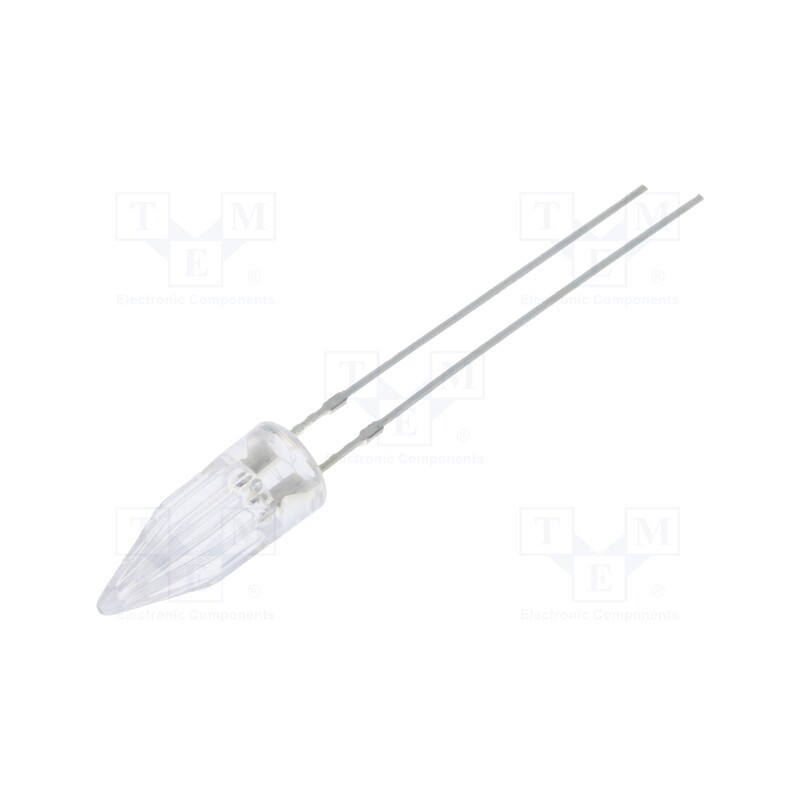 2 pcs x OPTOSUPPLY - OSB5SK58A1B - LED, 5mm, blue, candle light effect, 150÷220mcd, 100°, 2.5÷5V, 20mA