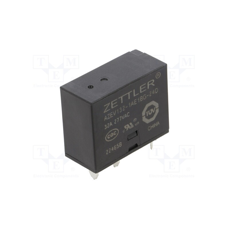 1 pcs x ZETTLER - AZEV132-1AE1BG-24D - Relay: electromagnetic power, SPST-NO + SPST-NC, Ucoil: 24VDC