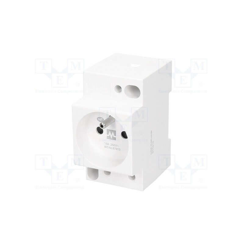 1 pcs x MURR ELEKTRONIK - 67910 - E-type socket, for DIN rail mounting, Input: L+N+PE