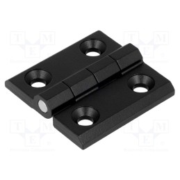 1 pcs x ROZTOCZE - 3.ZN65.001 RAL-9005 - Hinge, Width: 50mm, zinc and aluminium alloy, black, H: 50mm