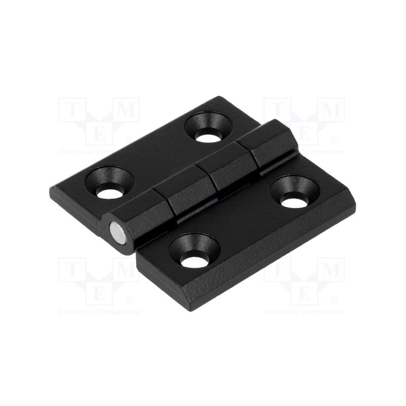 1 pcs x ROZTOCZE - 3.ZN65.001 RAL-9005 - Hinge, Width: 50mm, zinc and aluminium alloy, black, H: 50mm