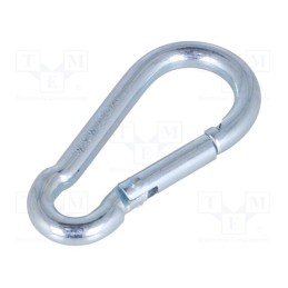 1 pcs x FATH - 92020 -AS - Carabiner, steel, for profiles, zinc, 5mm