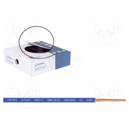 100 m x BITNER - IG2050.44 - Wire, BiTOne,H05V-K, stranded, Cu, 0.5mm2, PVC, dark blue, 100m