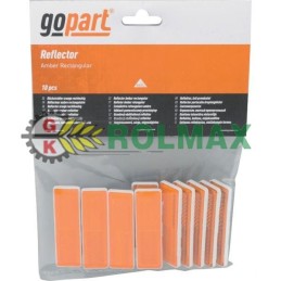 Rectangular glued reflector, orange l gop