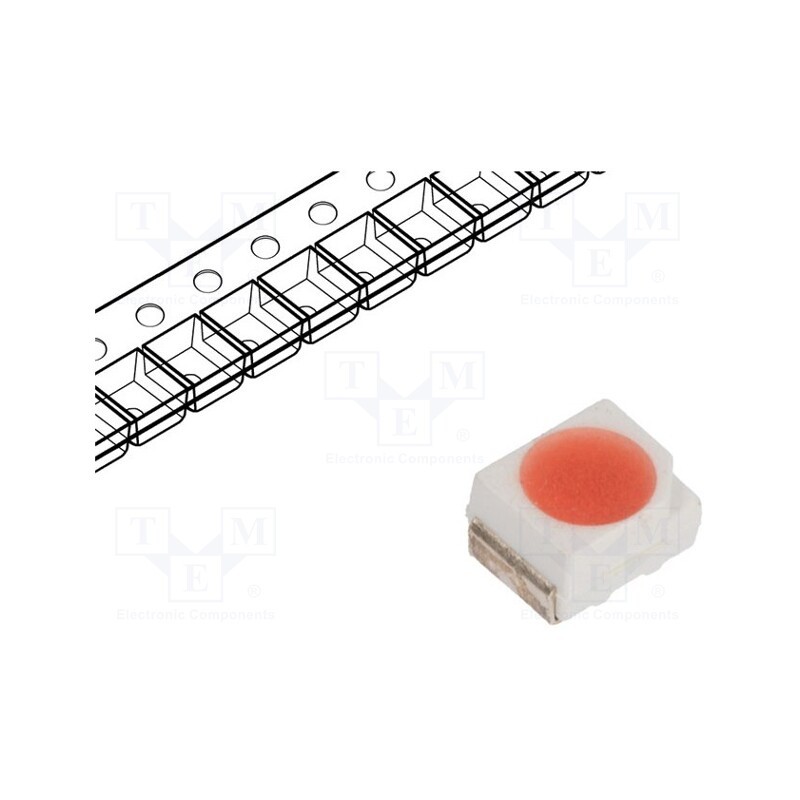 2 pcs x OPTOSUPPLY - OSK5DAS1C1A-JK - LED, SMD, 3528,PLCC2, pink, 750mcd, 3.5x2.8x1.9mm, 120°, 2.9÷3.6V