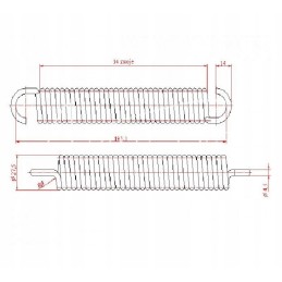 Seat spring Ursus C 385 metalpol