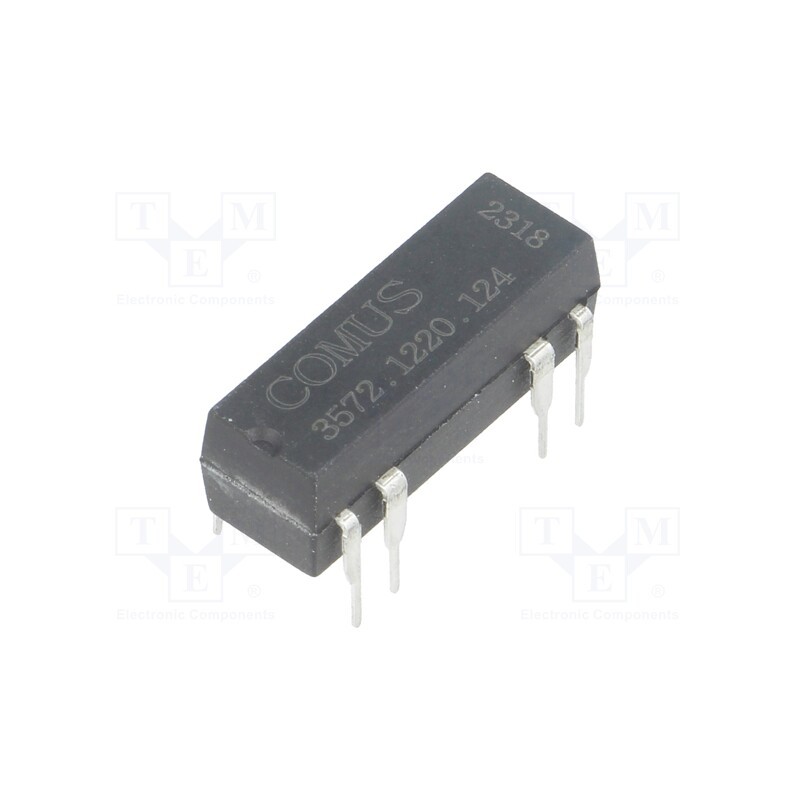 1 pcs x COMUS - 3572.1220.124 - Relay: reed switch, DPST-NO, Ucoil: 12VDC, 500mA, max.150VDC, 10W