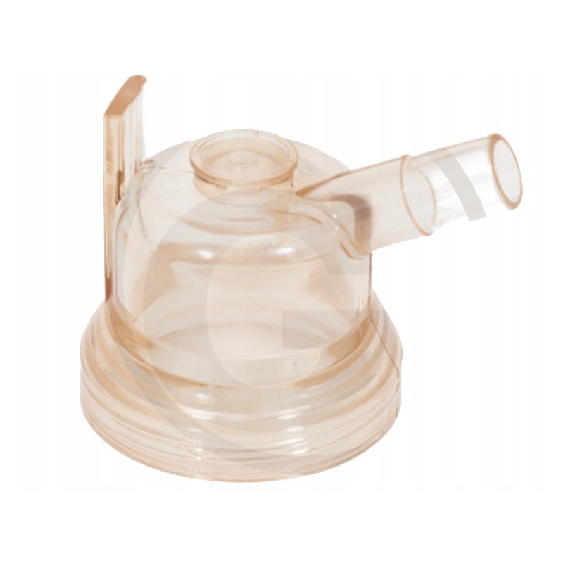 Transparent lower collector body for 120ml milking machine