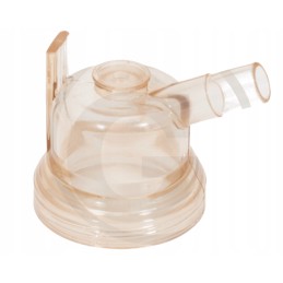 Transparent lower collector body for 120ml milking machine