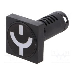 1 pcs x SPAMEL - PK22-WPW\24 - Switch position indicator, 22mm, PK22, -25÷70°C, IP54, 24VAC, 22mm