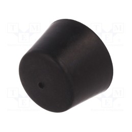 1 pcs x ELESA+GANTER - DVB.6-25-17-M6-8-70 - Vibroisolation foot, Ø: 25mm, Shore hardness: 70±5, 374N, 88N/mm