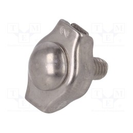 1 pcs x KRAFTBERG - ZLR1-2-A4 - Rope clamp simplex, acid resistant steel A4, for rope