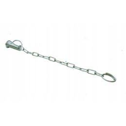 Curved plug with a chain 19x60mm