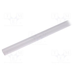 1 pcs x TOPMET - 86050000 - Cover for LED profiles, frosted, 1m, Kind of shutter: I, push-in