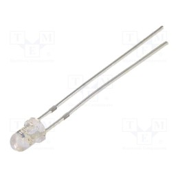 2 pcs x OPTOSUPPLY - OSR5MK3131A - LED, 3mm, red, 4200÷5800mcd, 30°, 2.5÷5V, 20mA, Lens: transparent