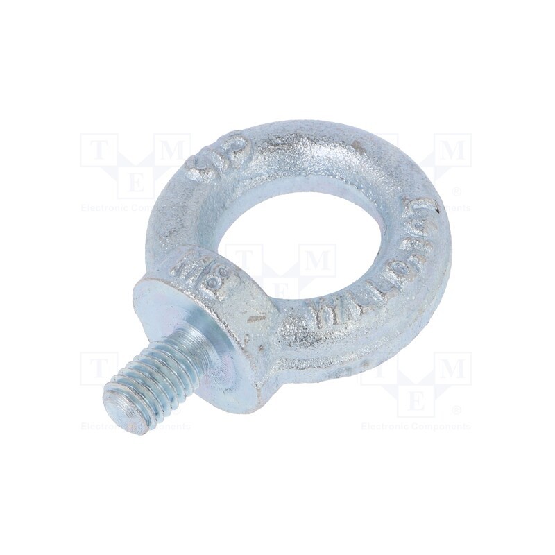 1 pcs x DROMET - SZU.8 - Lifting eye bolt, M8x13, Head: eye, steel, zinc, DIN 580, 20mm