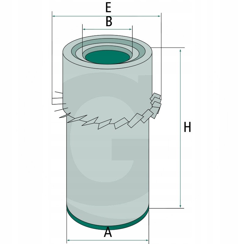 Air filter mann filter 2 4249 060 1