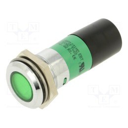 1 pcs x CML INNOVATIVE TECHNOLOGIES - 195F0231MD - Indicator: LED, green, 230VAC, Ø22mm
