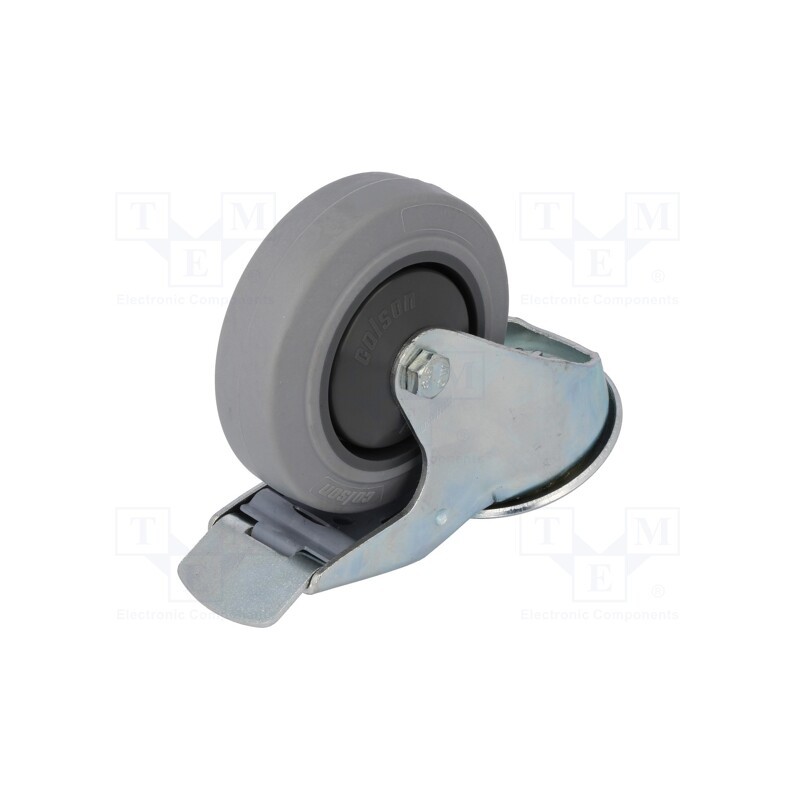 1 pcs x COLSON - BPPF 1005 5000 - Transport wheel, Ø: 100mm, W: 32mm, H: 128mm, torsional with lock