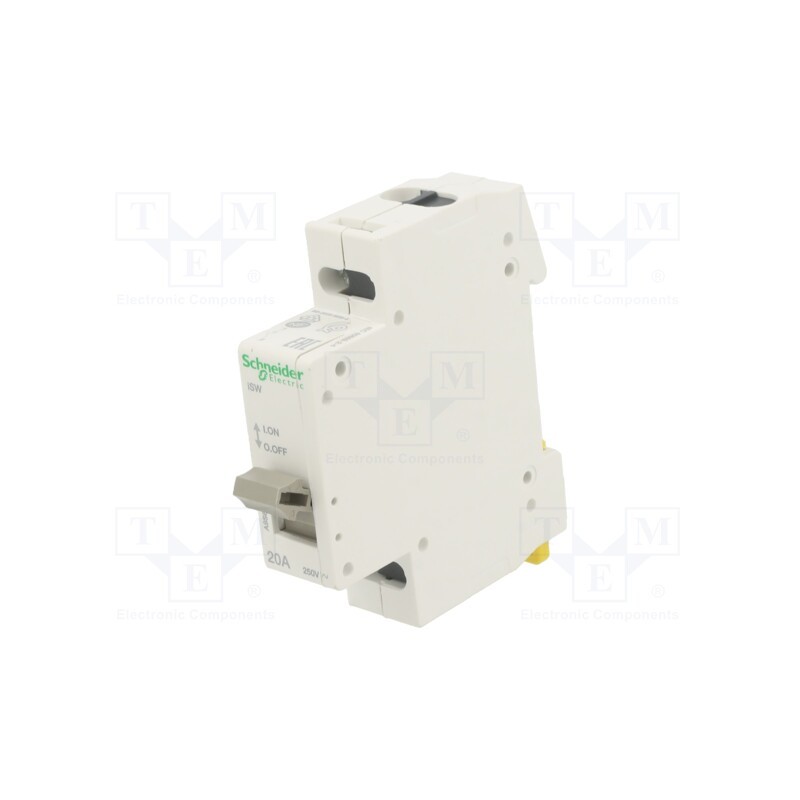 1 pcs x SCHNEIDER ELECTRIC - A9S60120 - Switch-disconnector, Poles: 1, for DIN rail mounting, 20A, 250VAC