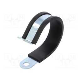 1 pcs x MPC INDUSTRIES - LKD15825 - Fixing clamp, ØBundle : 58mm, W: 25mm, steel, Cover material: EPDM
