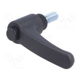 1 pcs x ELESA+GANTER - ERX.63 P-M8X20-C1 - Lever, adjustable, Thread len: 20mm, Lever length: 63mm, -30÷130°C