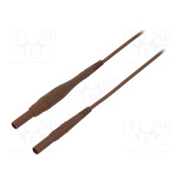 1 pcs x STu00c4UBLI - 66.9394-20027 - Connection cable, 8A, banana plug 4mm,both sides, Urated: 1kV