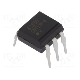 2 pcs x LITEON - CNY17F-4 - Optocoupler, THT, Ch: 1, OUT: transistor, Uinsul: 5kV, Uce: 70V, DIP6