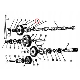 Camshaft pressure plate for Ursus C 360