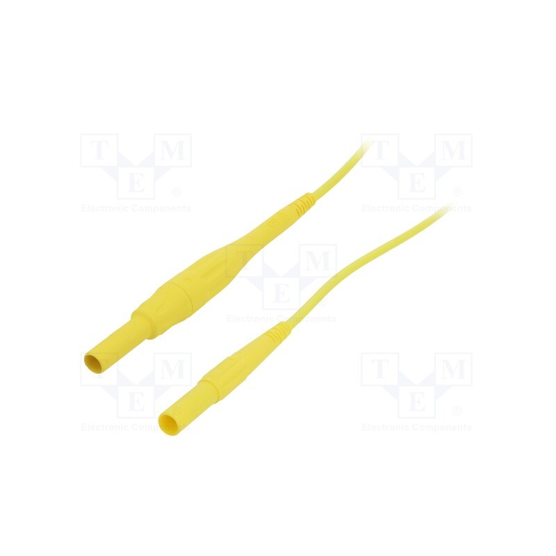 1 pcs x STu00c4UBLI - 66.9394-20024 - Connection cable, 8A, banana plug 4mm,both sides, Urated: 1kV
