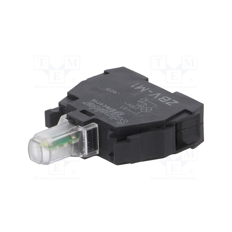 1 pcs x SCHNEIDER ELECTRIC - ZBVM1 - Illuminating unit, 22mm, Harmony XB4, -25÷70°C, Illumin: LED