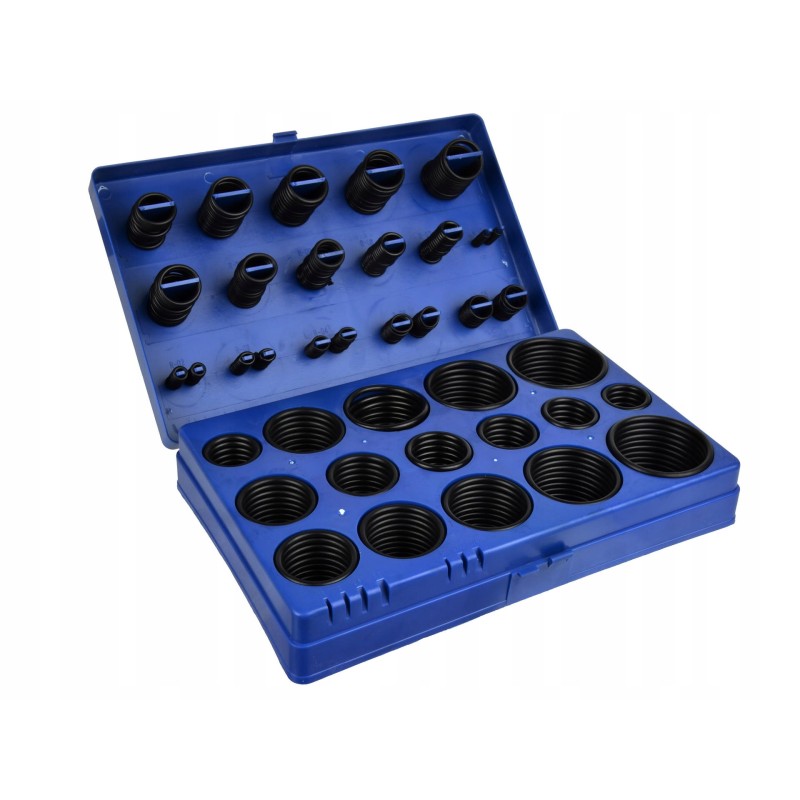 Set of black NBR O-rings, 419 pcs