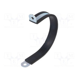 1 pcs x MPC INDUSTRIES - LKD19225 - Fixing clamp, ØBundle : 92mm, W: 25mm, steel, Cover material: EPDM