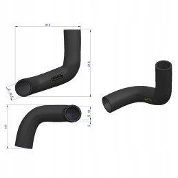 Lower radiator hose john deere t22500 warynski