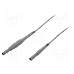 1 pcs x STu00c4UBLI - 66.9394-20028 - Connection cable, 8A, banana plug 4mm,both sides, Urated: 1kV
