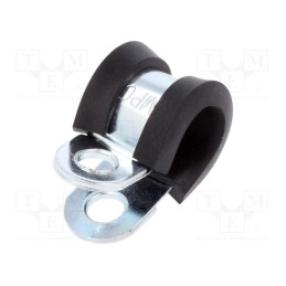 1 pcs x MPC INDUSTRIES - LKD10912 - Fixing clamp, ØBundle : 9mm, W: 12mm, steel, Cover material: EPDM