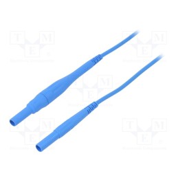 1 pcs x STu00c4UBLI - 66.9394-20023 - Connection cable, 8A, banana plug 4mm,both sides, Urated: 1kV