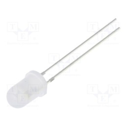 2 pcs x OPTOSUPPLY - OSW5DS5B62A - LED, 5mm, white cold, blinking, 2180÷3000mcd, 60°, 3÷5V, 20mA, 1.8Hz