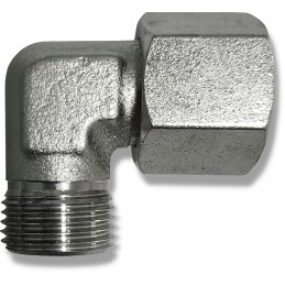 Elbow connector with nut 16 16 ab 90, adjustable