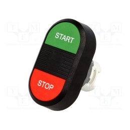 1 pcs x ABB - 1SFA611133R1106 - Switch: double, 22mm, Stabl.pos: 1, green/red, none, IP66, flat, MPD