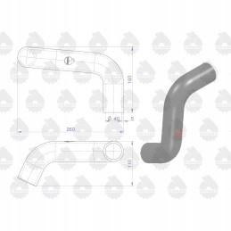 Lower radiator hose mf 4 original 898748m1u