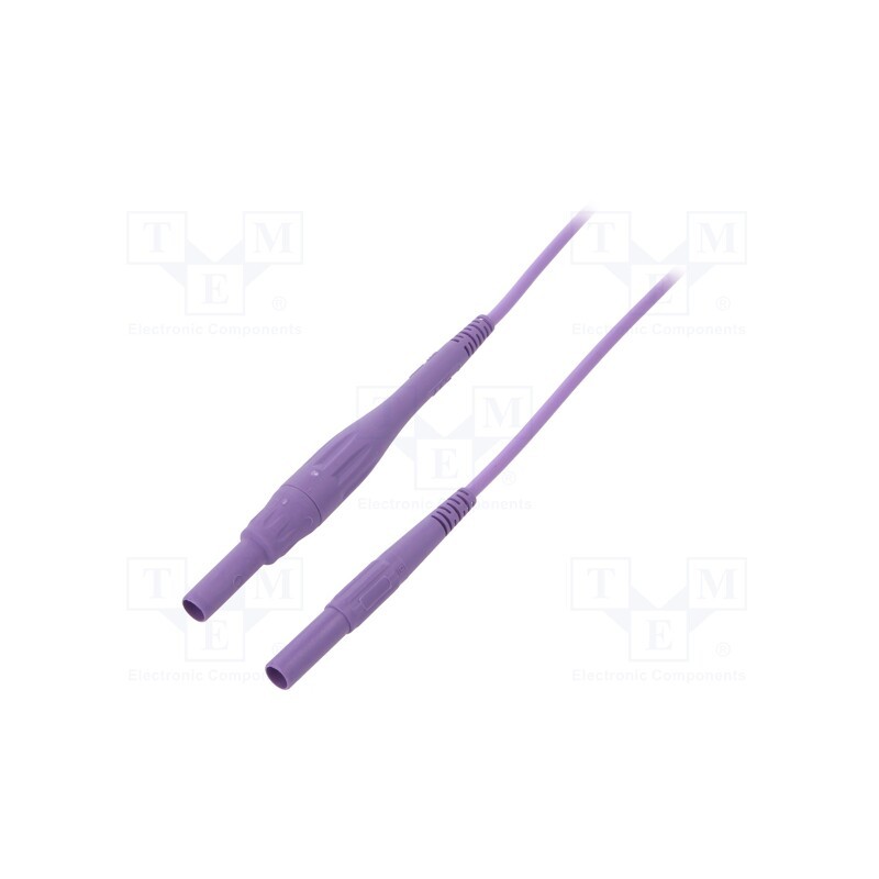 1 pcs x STu00c4UBLI - 66.9394-20026 - Connection cable, 8A, banana plug 4mm,both sides, Urated: 1kV