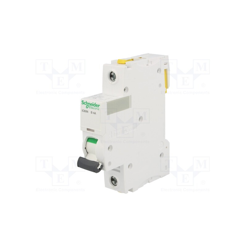 1 pcs x SCHNEIDER ELECTRIC - A9F03104 - Circuit breaker, 230VAC, Inom: 4A, Poles: 1, for DIN rail mounting