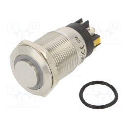 1 pcs x ONPOW - LAS1GQH-11E/L/Y/12V/S - Switch: vandal resistant, Pos: 2, SPDT, 3A/220VAC, 5A/24VDC, IP65