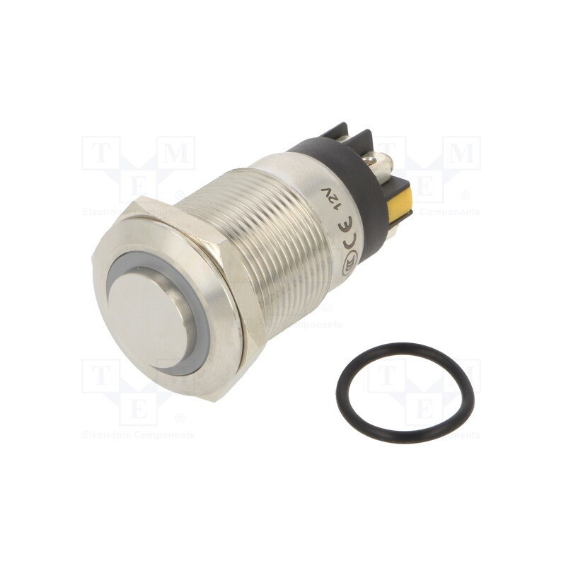 1 pcs x ONPOW - LAS1GQH-11E/L/Y/12V/S - Switch: vandal resistant, Pos: 2, SPDT, 3A/220VAC, 5A/24VDC, IP65