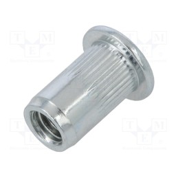 1 pcg x BETA - 1742R-A M6 - Rivet nuts, M6, steel, Ømount.hole: 9mm, L: 17mm, 20pcs.