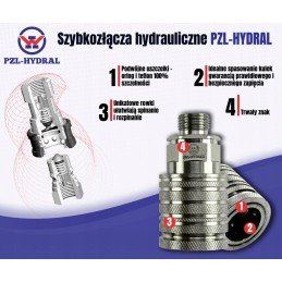 Quick connector socket m22x1 5 male thread 9100822g